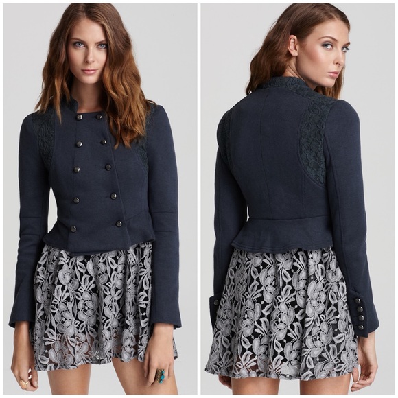 lace overlay jacket